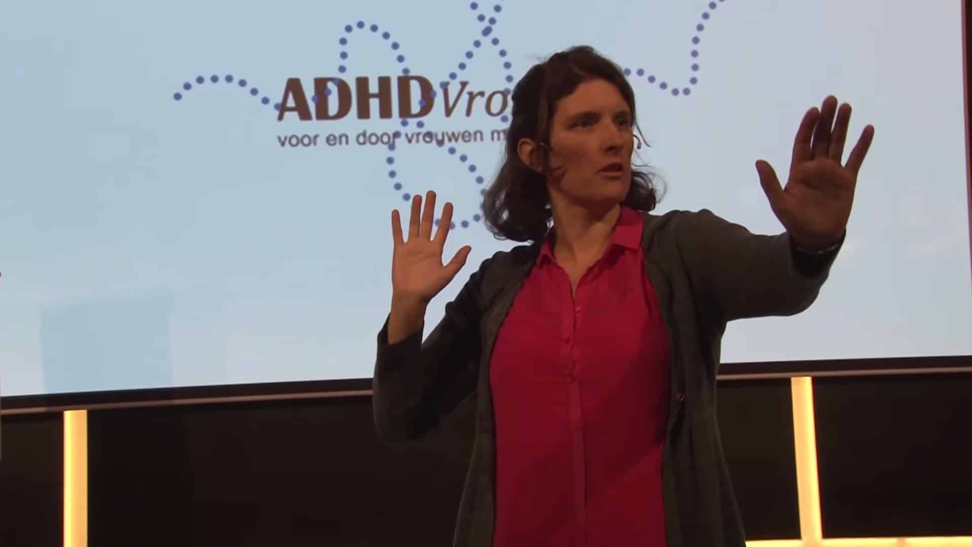 Cathelijne bij ADHD vrouw congress