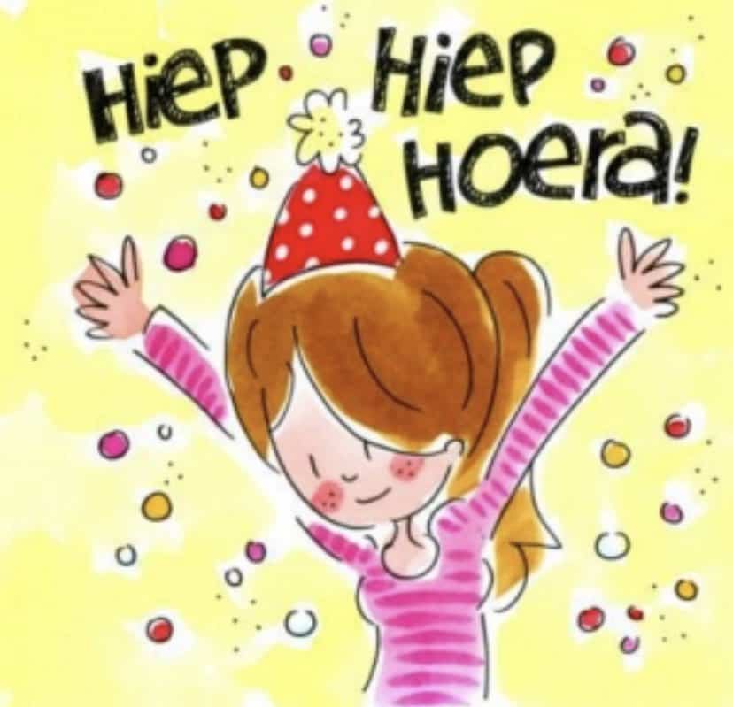 Er is er één jarig hoera hoera